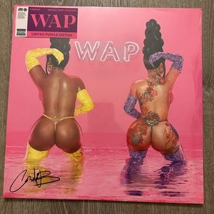 Cardi B & Megan Thee Stallion - WAP "Autographed" Limited Purple Edition Vinyl🍑